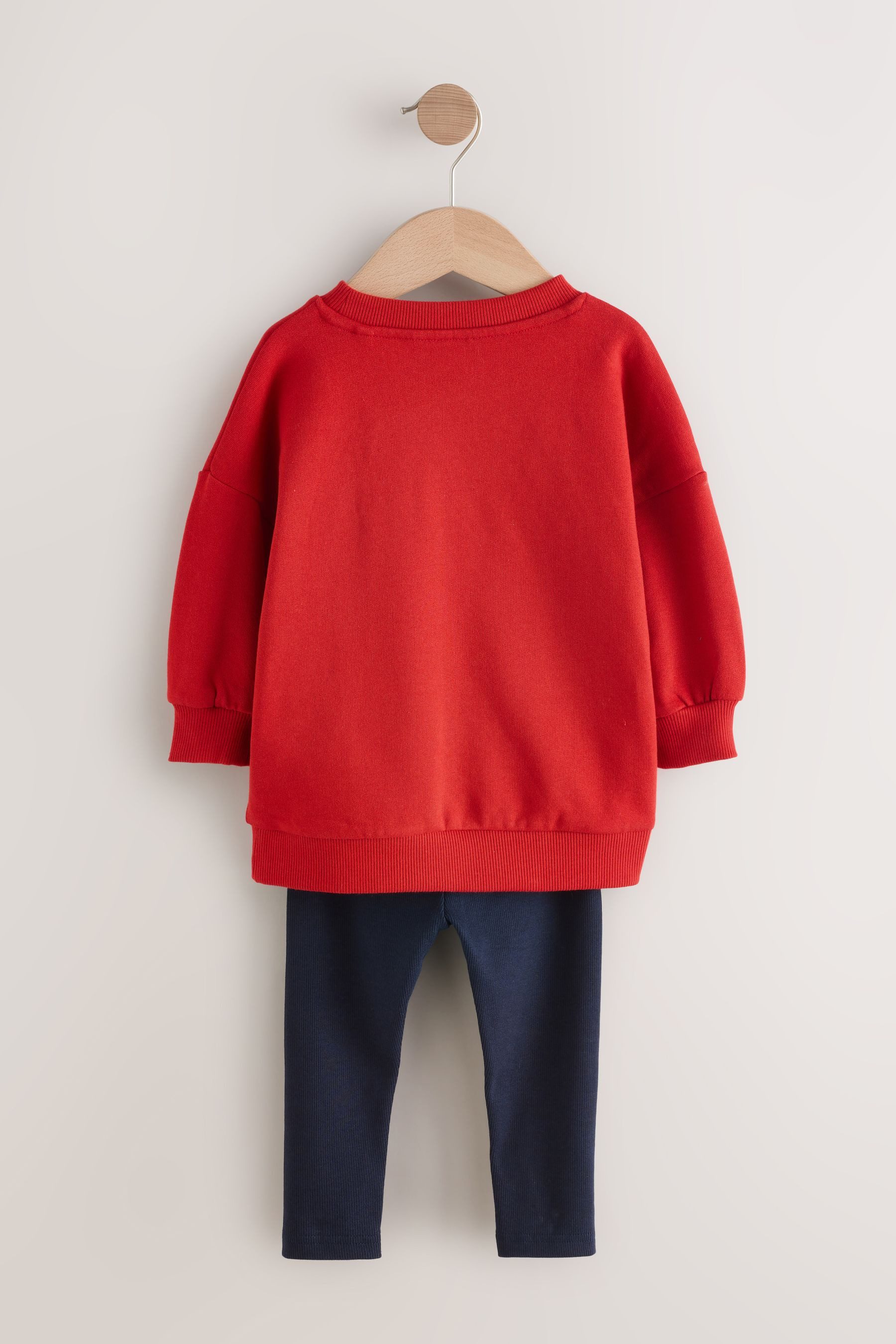 Next Top & Leggings Weihnachts-Leggings und Pulli im Set (2-tlg)
