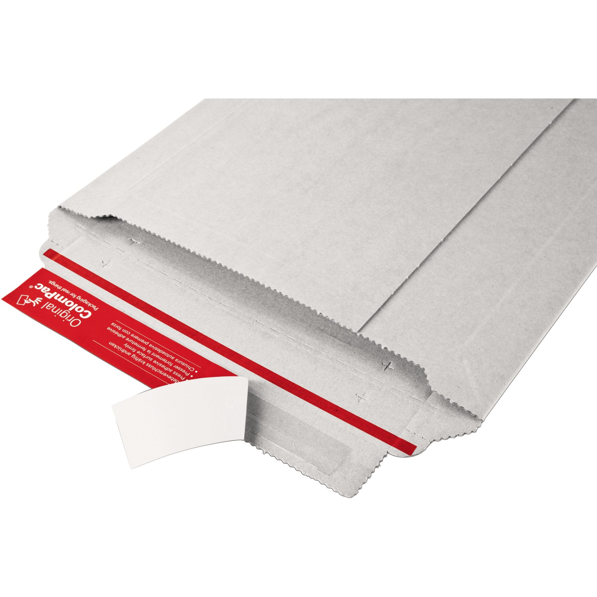 COLOMPAC Versandkarton Geschenkbox Small CP068.92/02 rote Schleife weiß