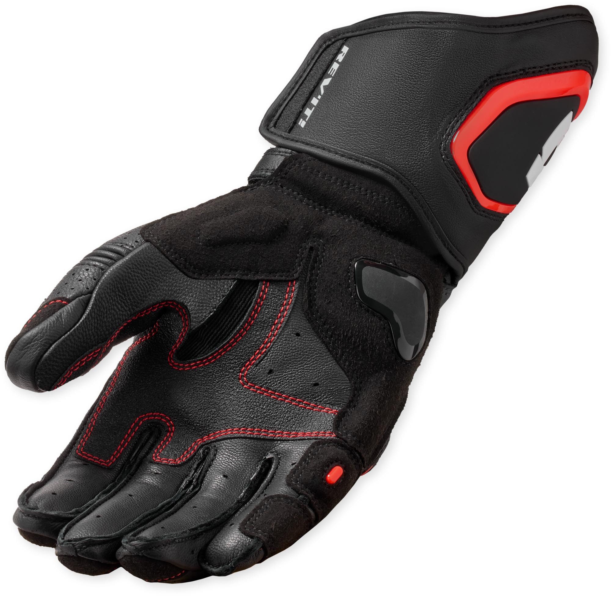 Revit Motorradhandschuhe Argon 3 perforierte Motorradhandschuhe mit Fingerbrücke,lange Stulpe,perforiert,Touchscreenbedienung mög