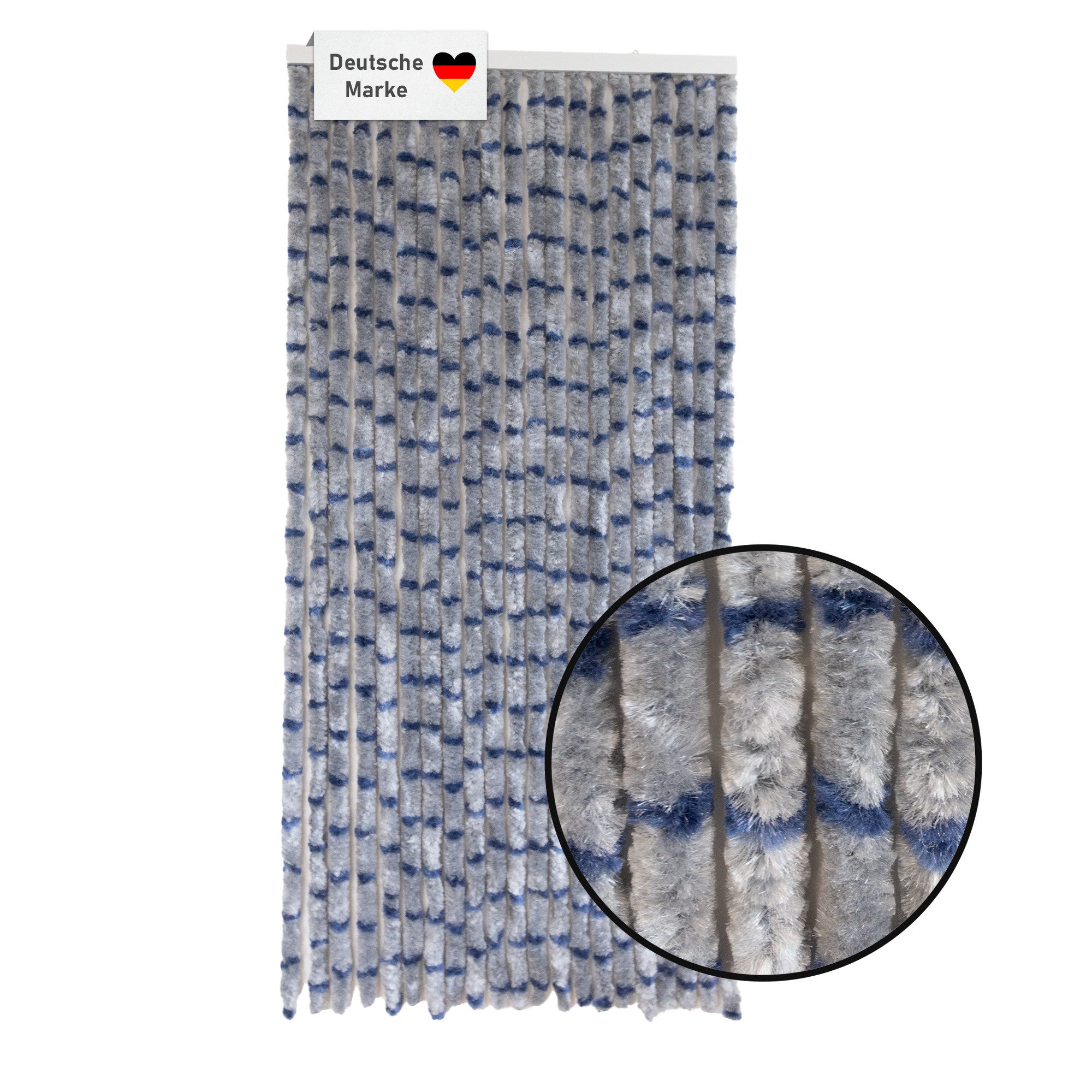 Lemodo Insektenschutz-Vorhang Flauschvorhang 90x200cm, Fliegenschutz, Türvorhang Wohnwagen, BxL: 90x200 cm