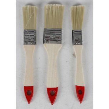 Bürstenmann Pinsel 6x Pinsel Set 10er Rund Flach Malern Streichen Farben Lacke Lasuren