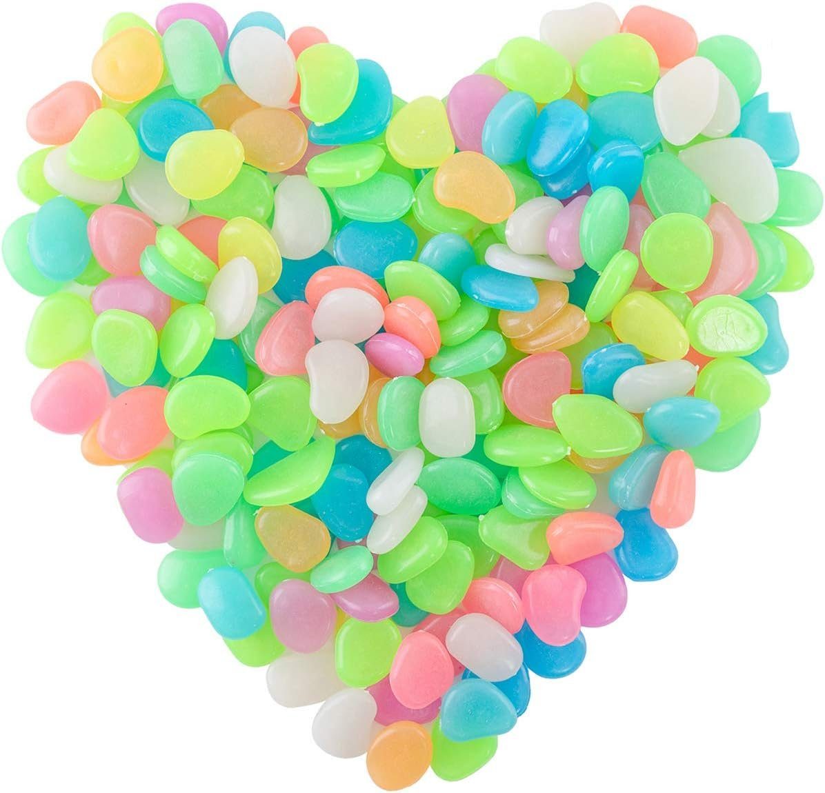 XDeer Dekosteine Leuchtsteine Kieselsteine Fluoreszierende Steine,Nachtleuc günstig online kaufen