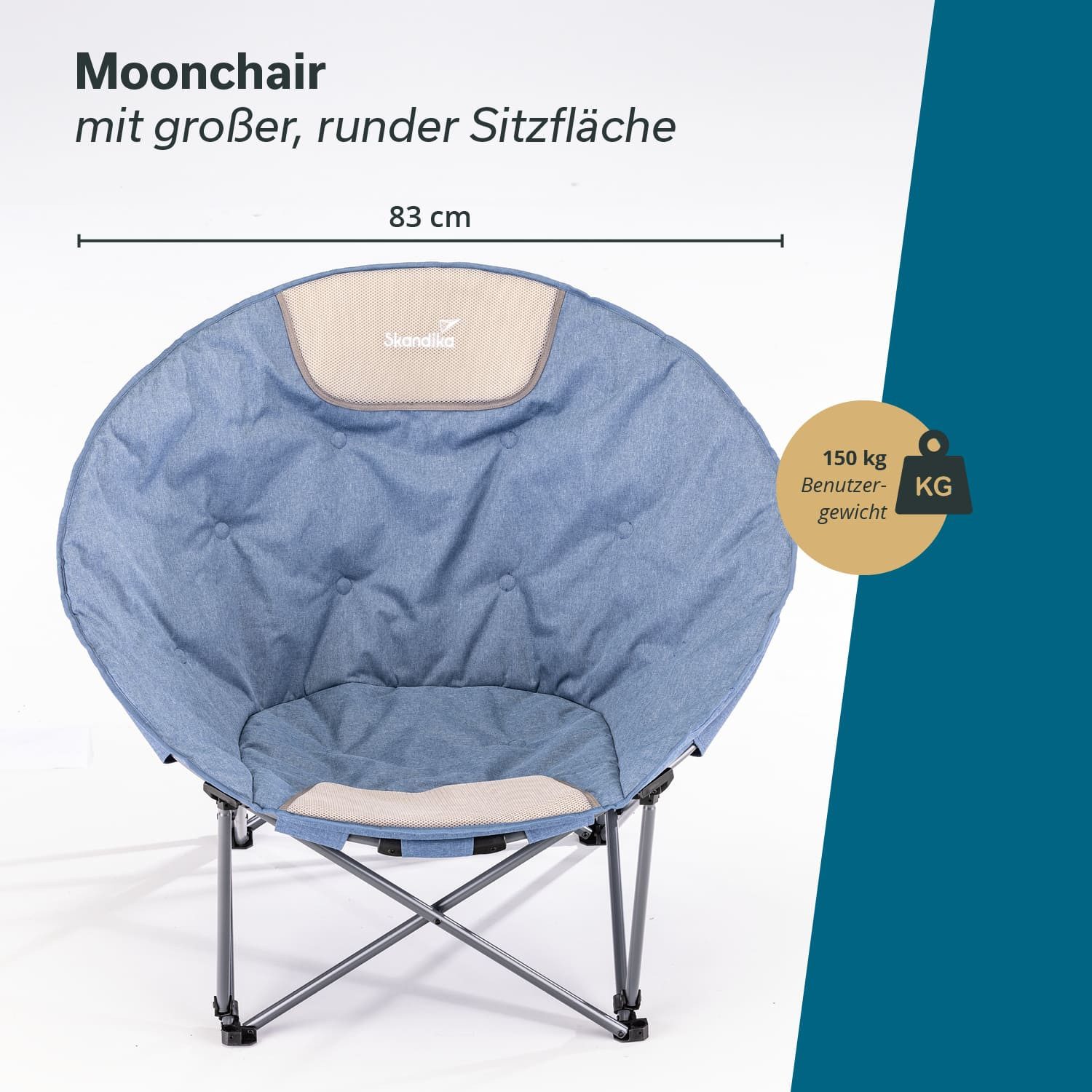 Skandika Campingstuhl Moonchair Kupari, Faltsessel, Gartenstuhl, günstig online kaufen
