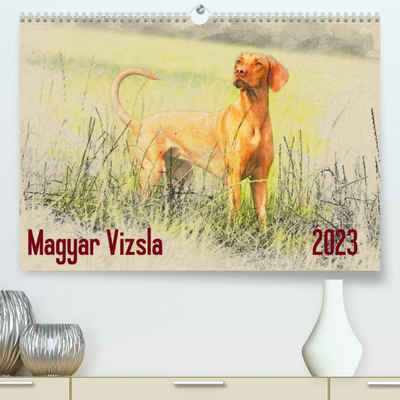 CALVENDO Wandkalender Magyar Vizsla 2023 / UK-Version (Premium-Calendar 2023 DIN A2 Landscape)