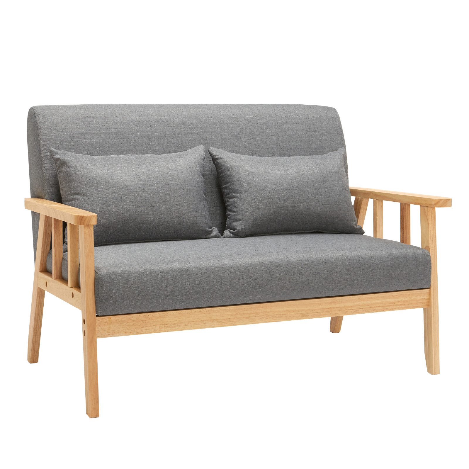 Mondeer Sessel Loungesofa, 2-Sitzer-Sessel mit Kissen, günstig online kaufen