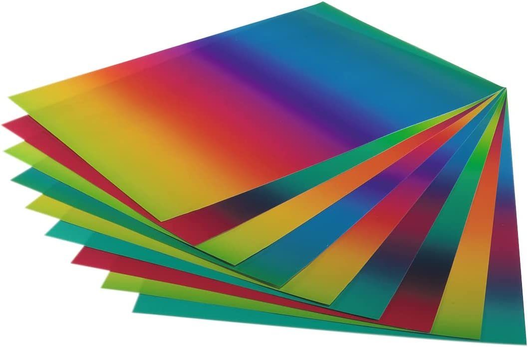 Folia Transparentpapier folia Regenbogen-Transparentpapiermappe, 230 x 320 mm