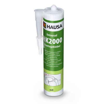 Hausa Montagekleber Universal HK2000, (Kraftkleber, Baukleber, Styroporkleber, 1-tlg), für Innen-&Außen, starke Anfangshaftung