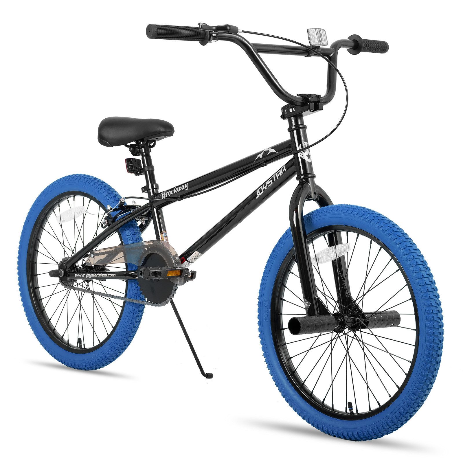 JOYSTAR Kinderfahrrad 20 Zoll BMX Fahrrad für Jungen Mädchen im Alter von 6-12 Jahren, Freestyle, Doppelbremsen, 2 pegs, Kettenschutz, Singlespeed