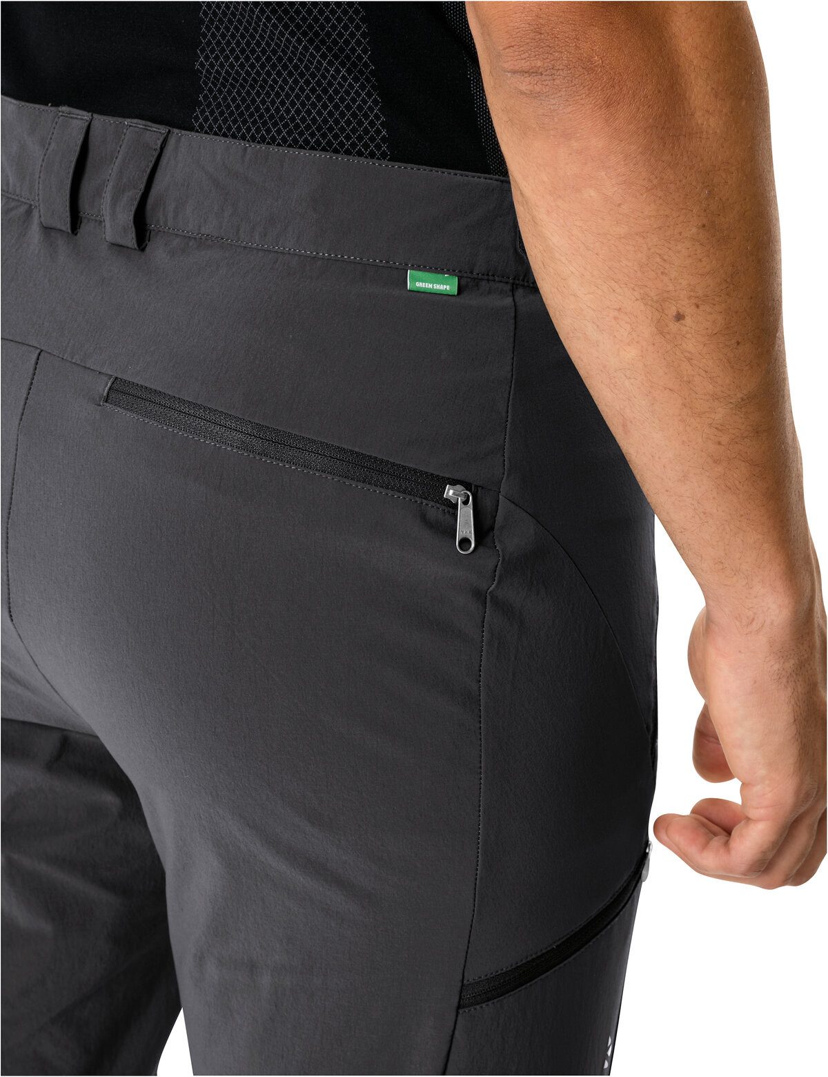 VAUDE Outdoorhose Men's Farley Stretch T-Zip Pants III (3-tlg) mit Gesäßtasche und Eingrifftaschen, mit Reißverschluss-Applikationen
