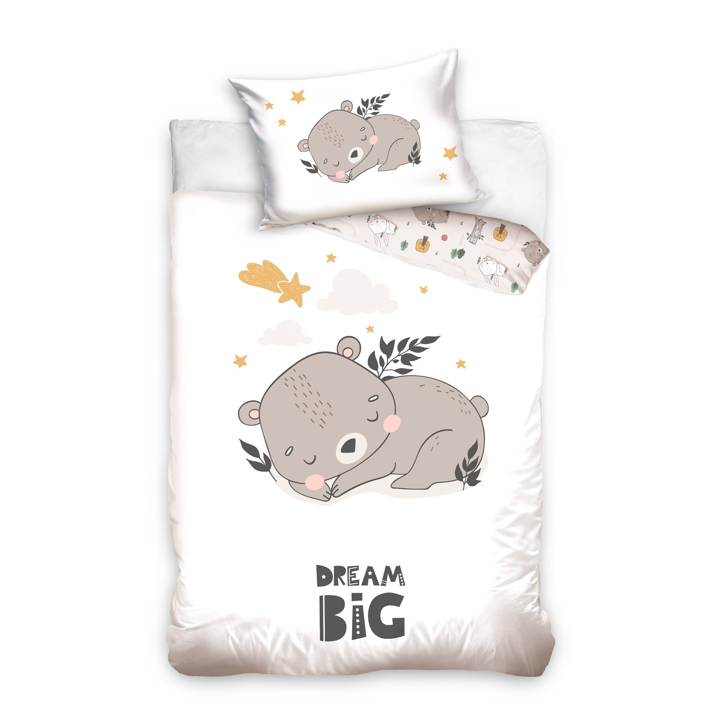 MTOnlinehandel Babybettwäsche Little Dreamer Schlummerbär, 100% Baumwolle, günstig online kaufen