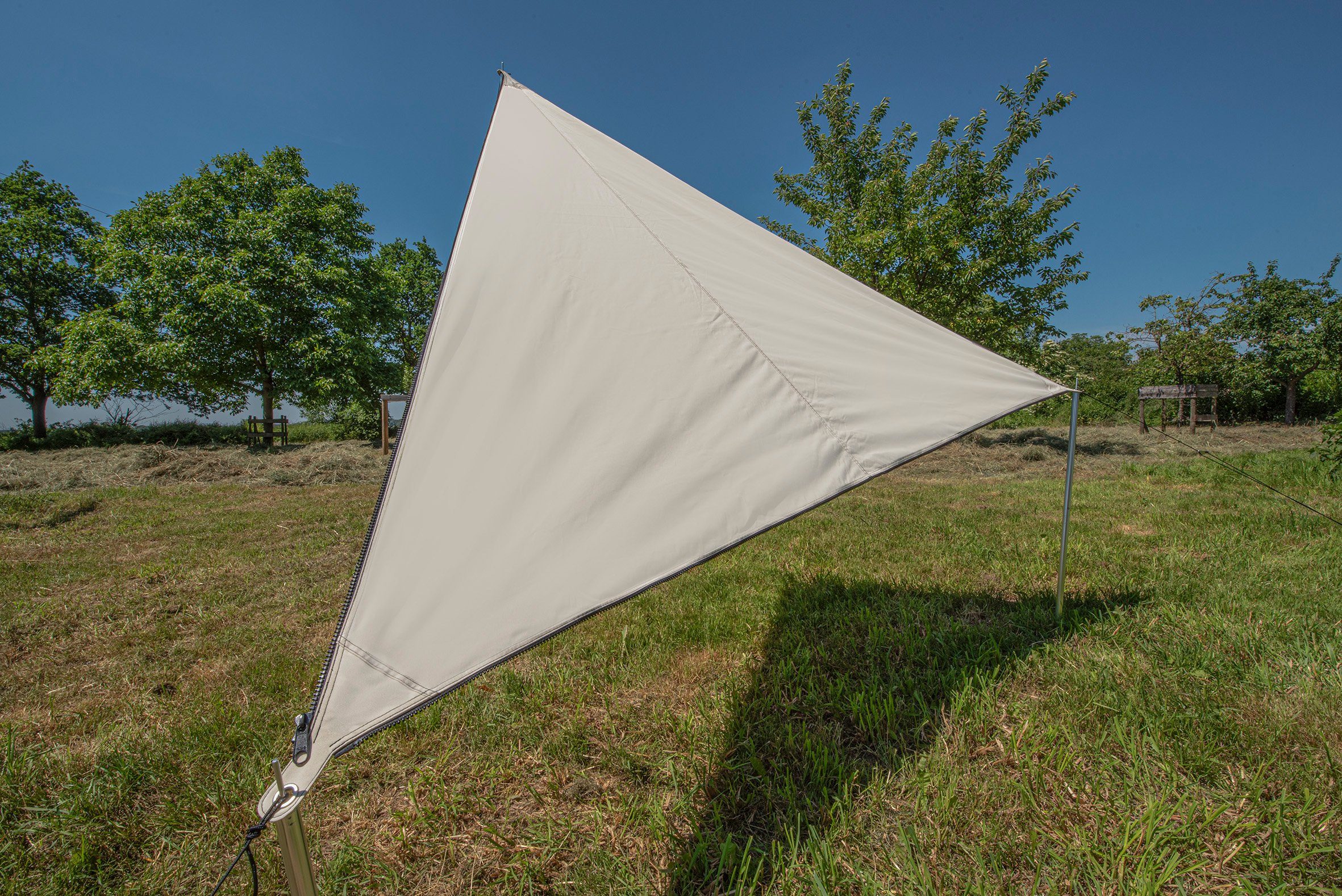 BENT Sonnensegel Verbindbares Sonnensegel TC-Zip-Canvas Single, (mit Transporttasche)