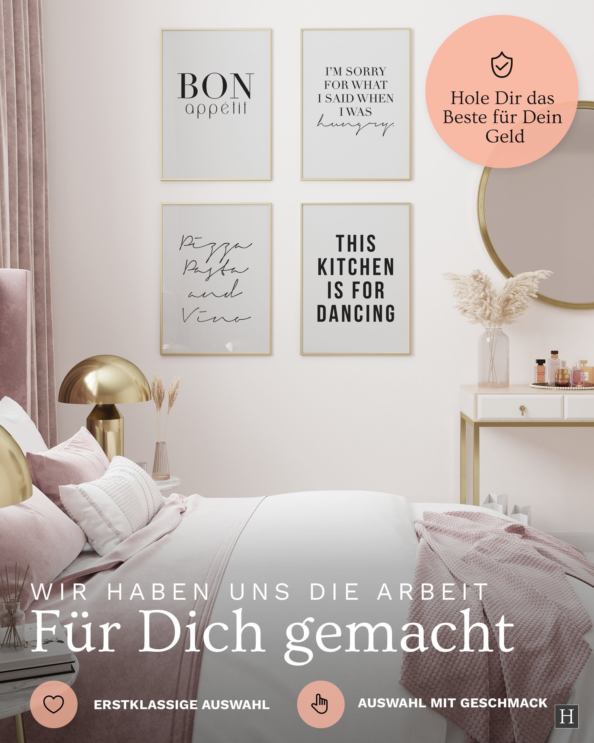 Heimlich Poster Set als Wohnzimmer Deko, günstig online kaufen