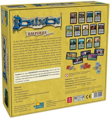 Rio Grande Games Spiel, Brettspiel RGG - Dominion - Erweiterung Empires (2. Edition)