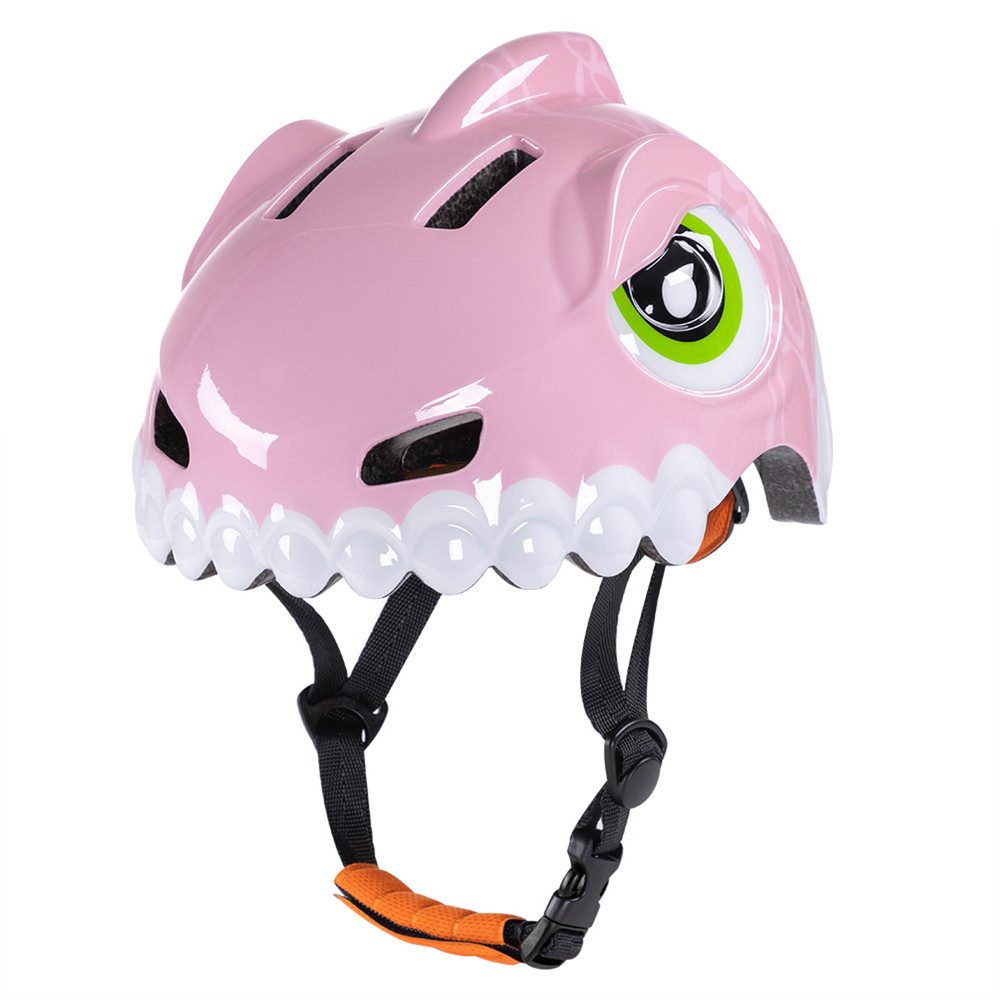 Wozinsky Kinderfahrradhelm Fahrradhelm Kinderhelm Schutzhelm (Spar-Set, 1-tlg., 52-56 cm leicht), 360°-Verstellrad, 250 g leicht, Dino-Motiv