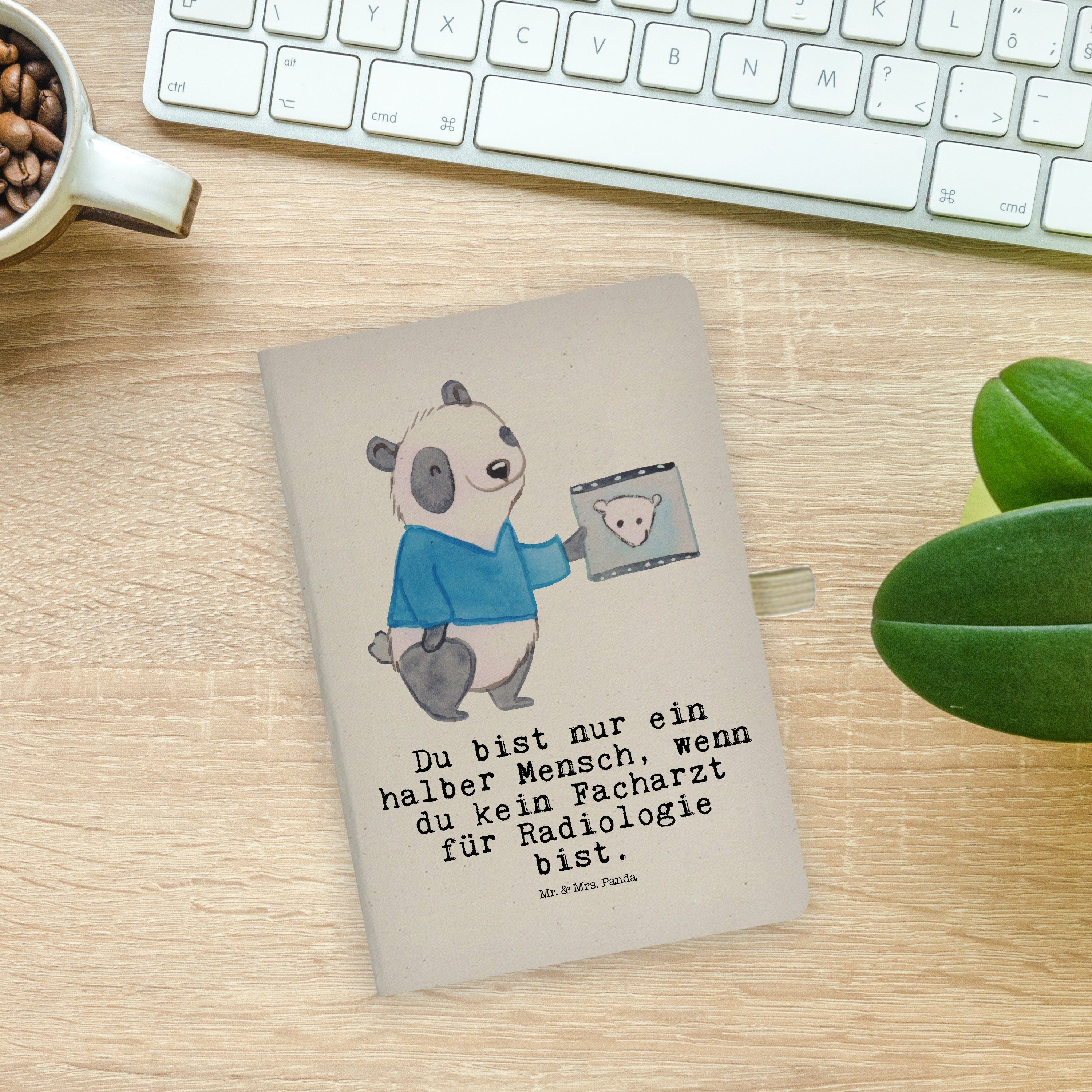 Mr. & Mrs. Panda Notizbuch Mr. mit - - & Mrs. für Transparent Panda Dankeschön Radiologie Herz Facharzt Geschenk