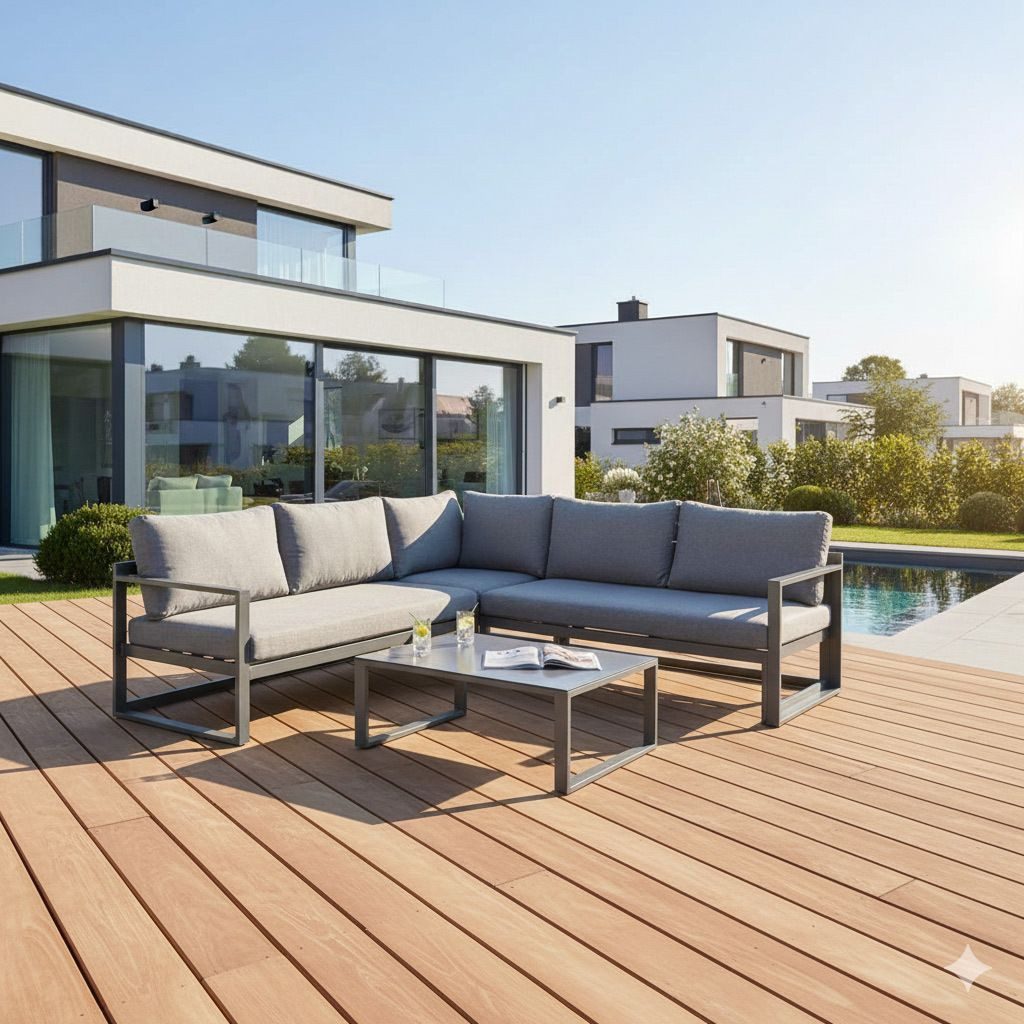 OUTLIV. Gartenlounge-Set OUTLIV. Florenz Ecklounge inkl. Loungetisch Aluminium