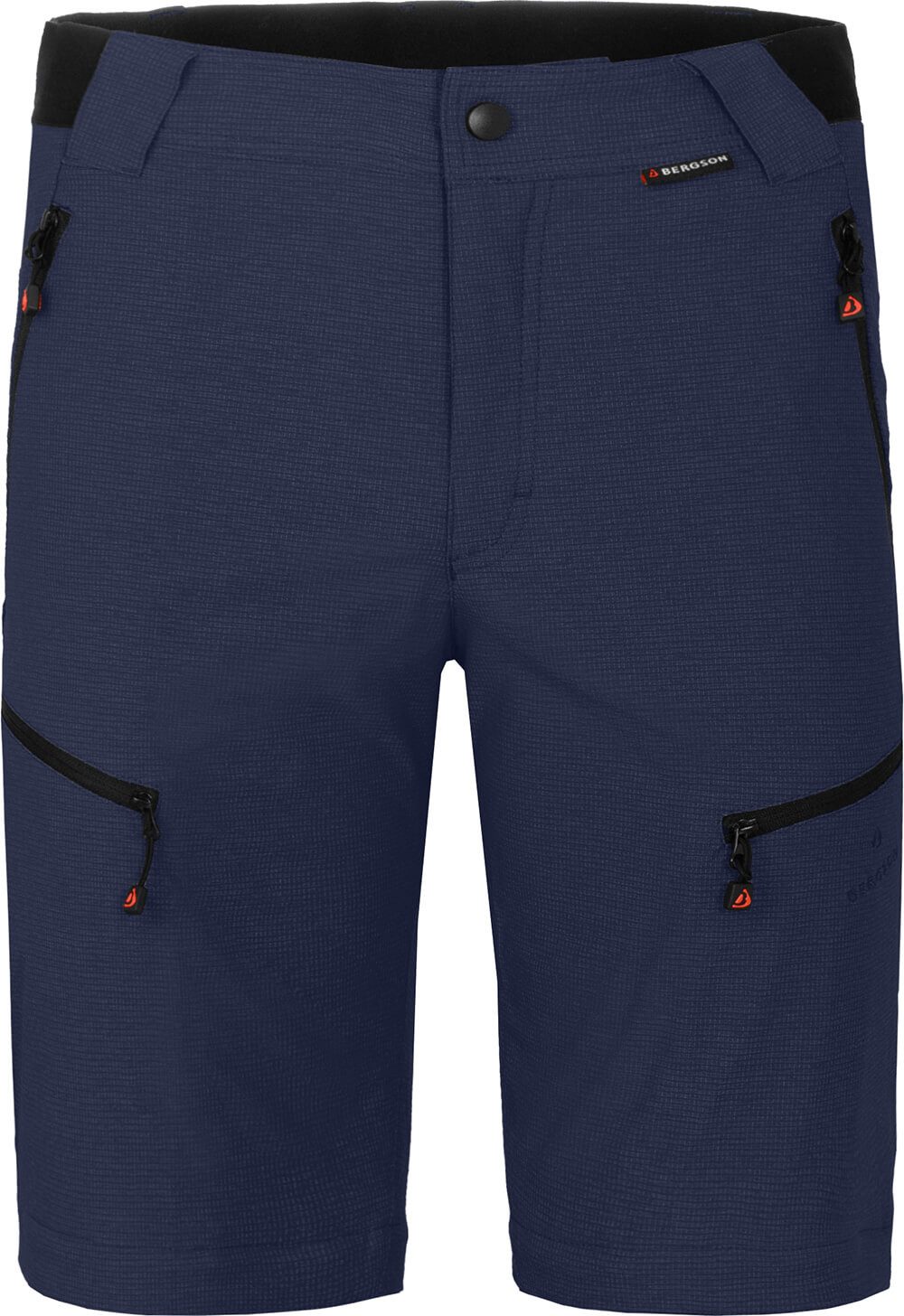 Bergson Outdoorhose LEBIKO Doppel Zipp-Off mit T-ZIPP Herren Wanderhose, robust elastisch, Langgrößen, peacoat blau