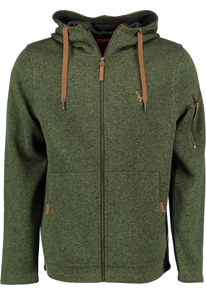 Tom Collins Strickfleecejacke Vazabi Herren Kapuzenjacke günstig online kaufen