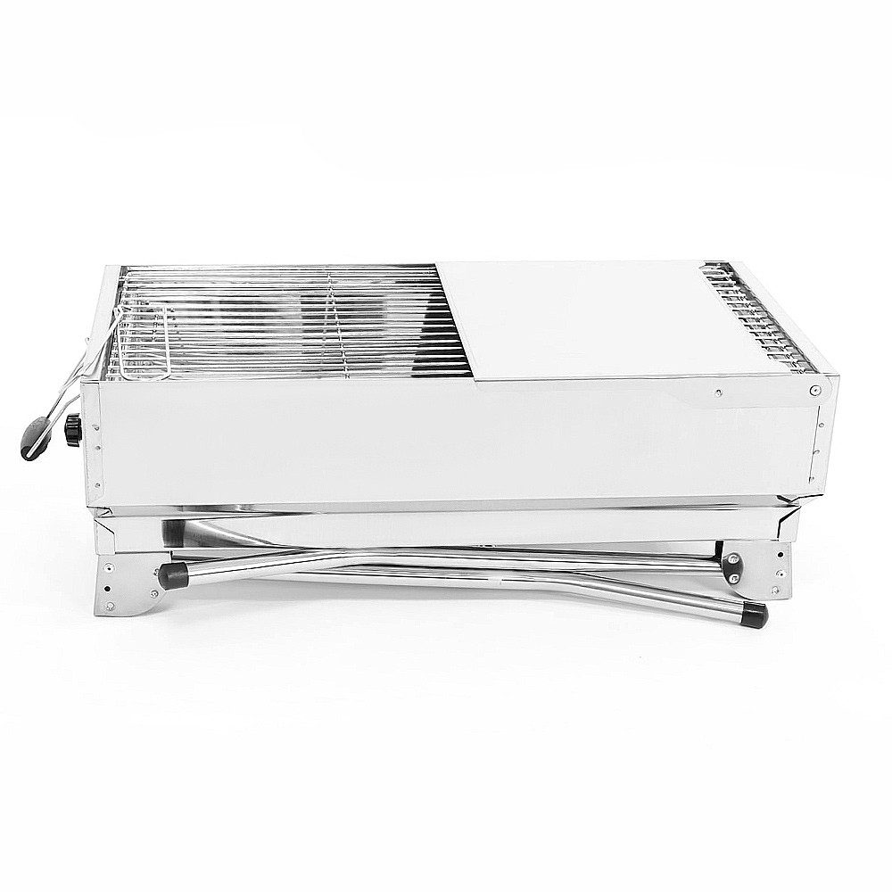 BEM Holzkohlegrill SMAK Rambo Mangal Grill Set, mit Zubehör, inkl. Powerbank + Motor + Spießen, Elektrisch Edelstahl Klappbar – Bild 4 von 5