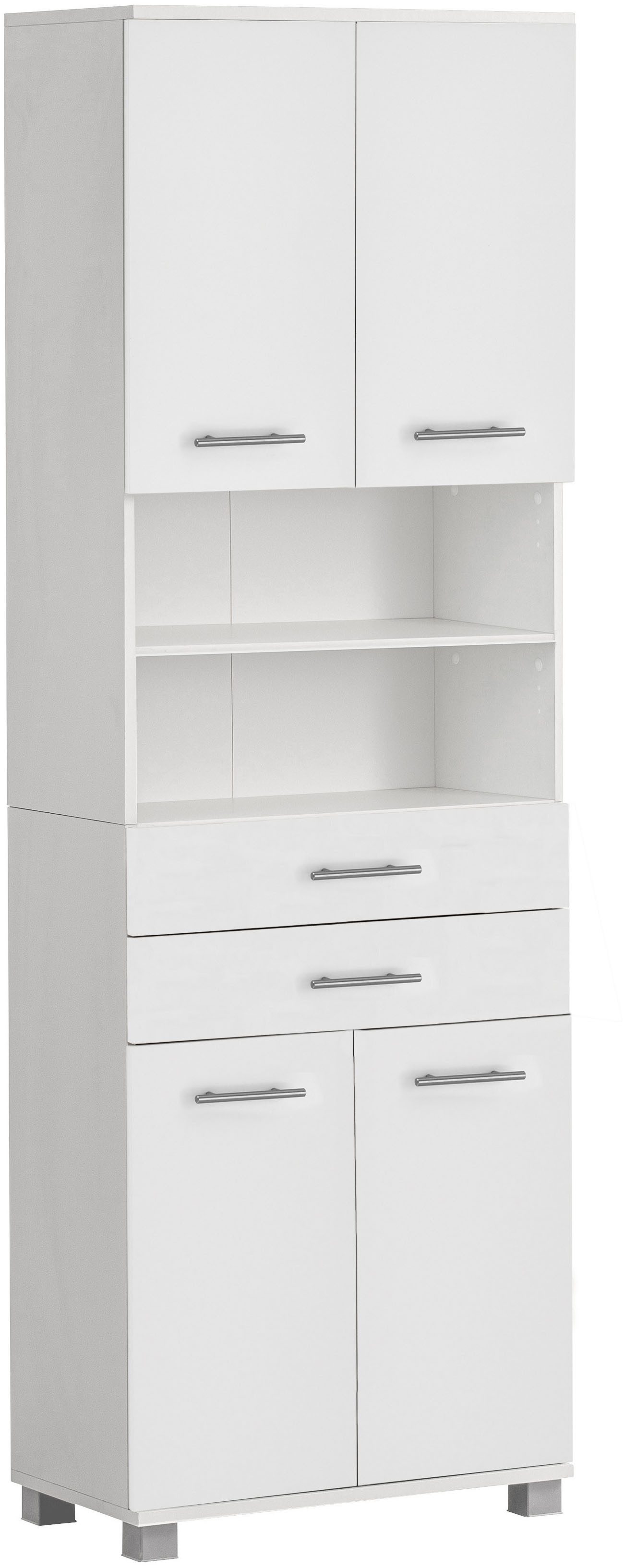 welltime Hochschrank "Emmi, Breite 59 cm made in Germany" 4 Türen, Metallbe günstig online kaufen