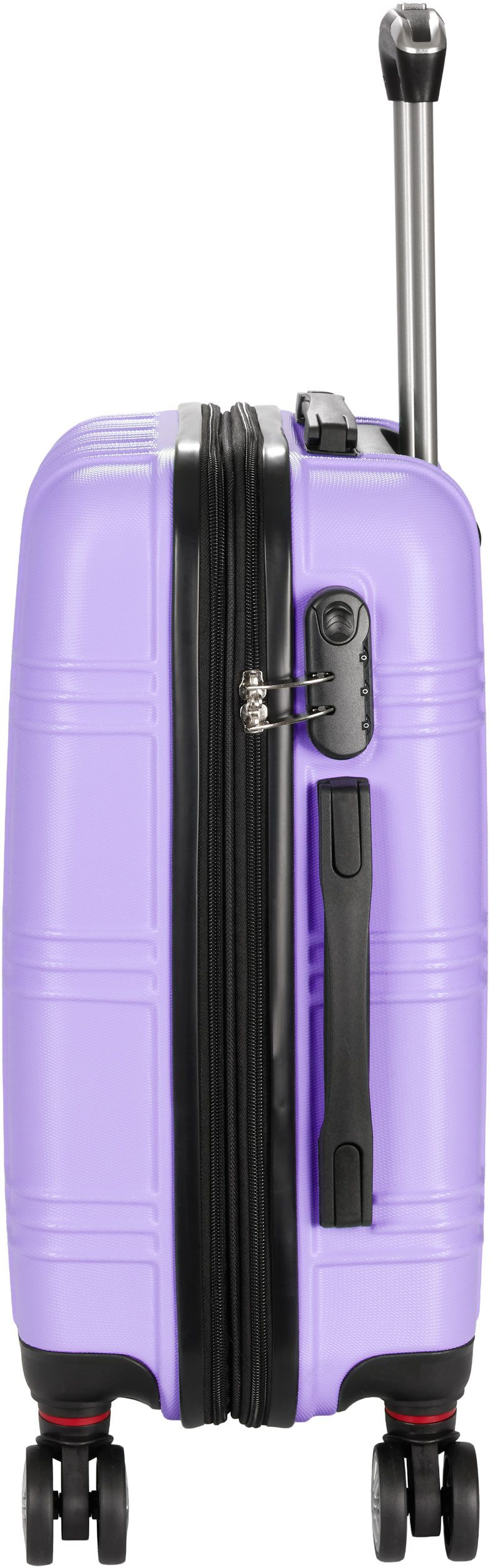 BRUBAKER Handgepäckkoffer Bahamas - Trolley 37 x 56 x 24,5 cm - Handgepäck Rollkoffer, 4 Rollen, Reisekoffer Trolley mit Zahlenschloss und komfortablem Gelgriff