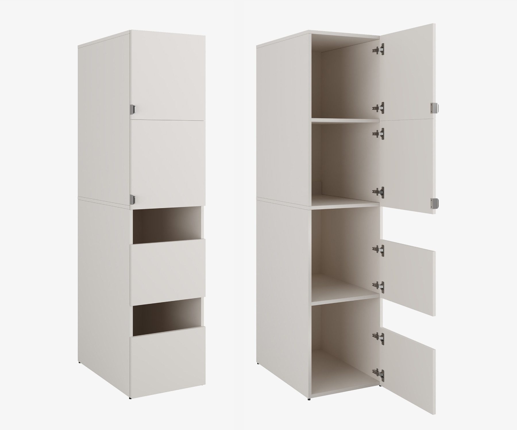 Platan Room Hochschrank Badschrank Beatrice 187x45x65cm Hochschrank Wäscheschrank Badregal 187cm hoch