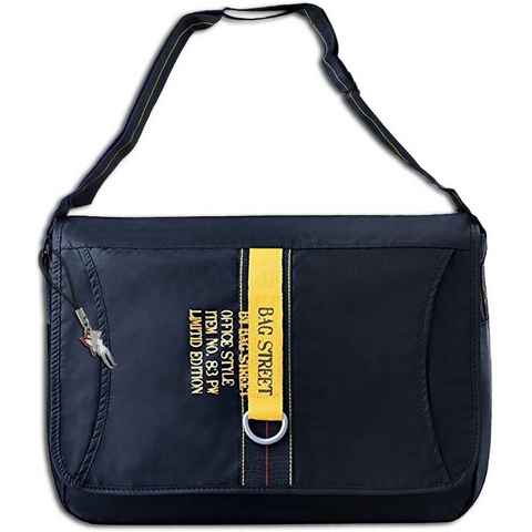 BAG STREET Umhängetasche Bag Street Synthetik Tasche Damen Herren (Messenger, Messenger Bag), Herren, Damen Tasche navyblau