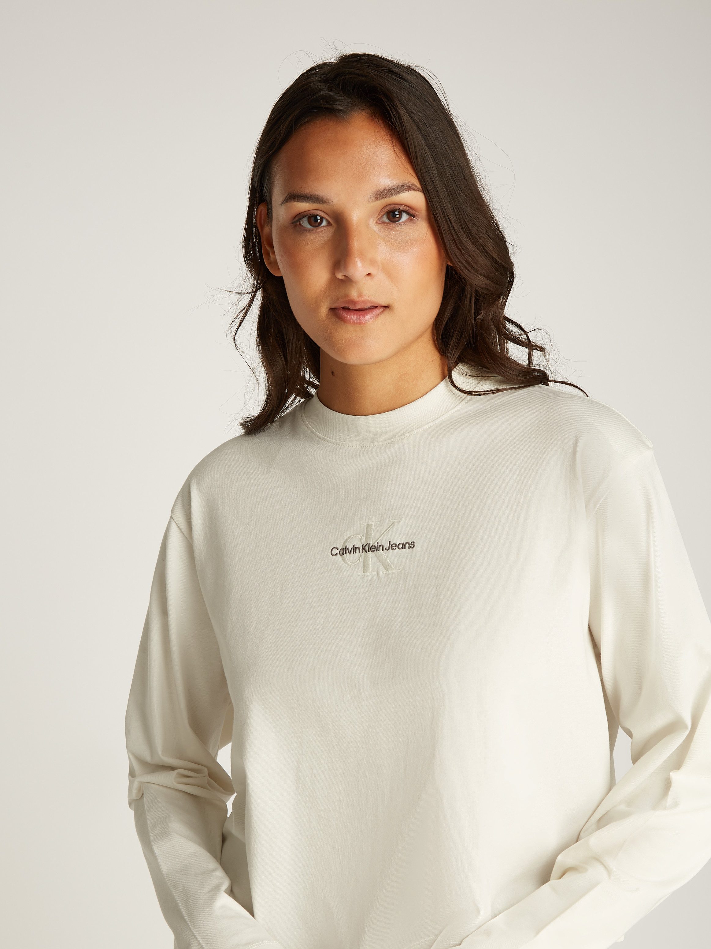 Calvin Klein Jeans Langarmshirt MONOLOGO LOOSE günstig online kaufen