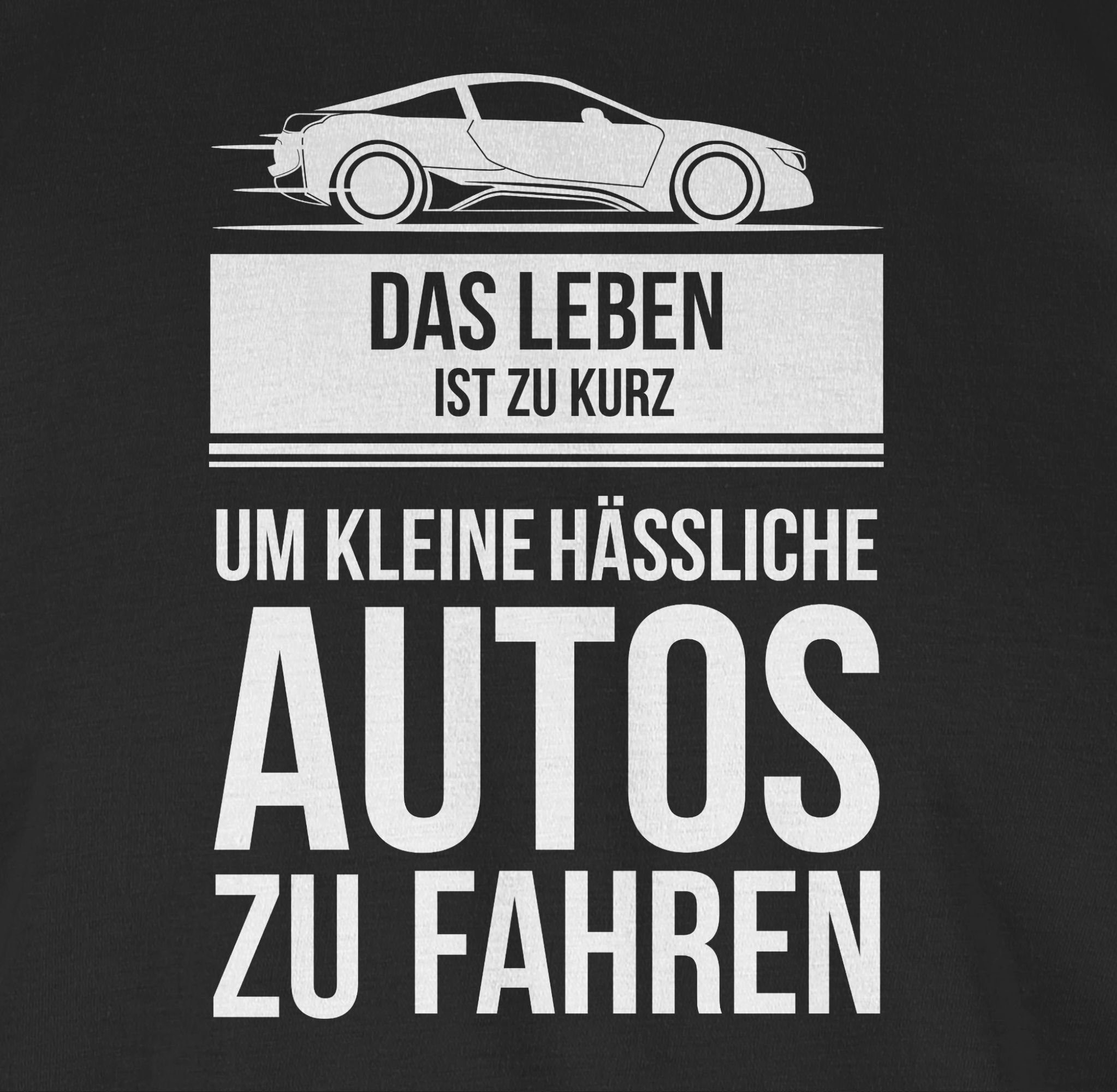 Schwarz kurz hässliche T-Shirt das zu autos fahren Sprüche Statement um kleine 1 leben ist zu Shirtracer