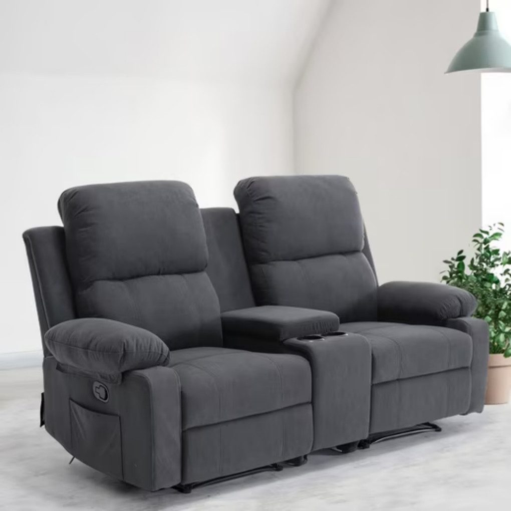 Odikalo 2-Sitzer Relaxsofa Freizeitsofa Kinosofa Armlehnensofa günstig online kaufen