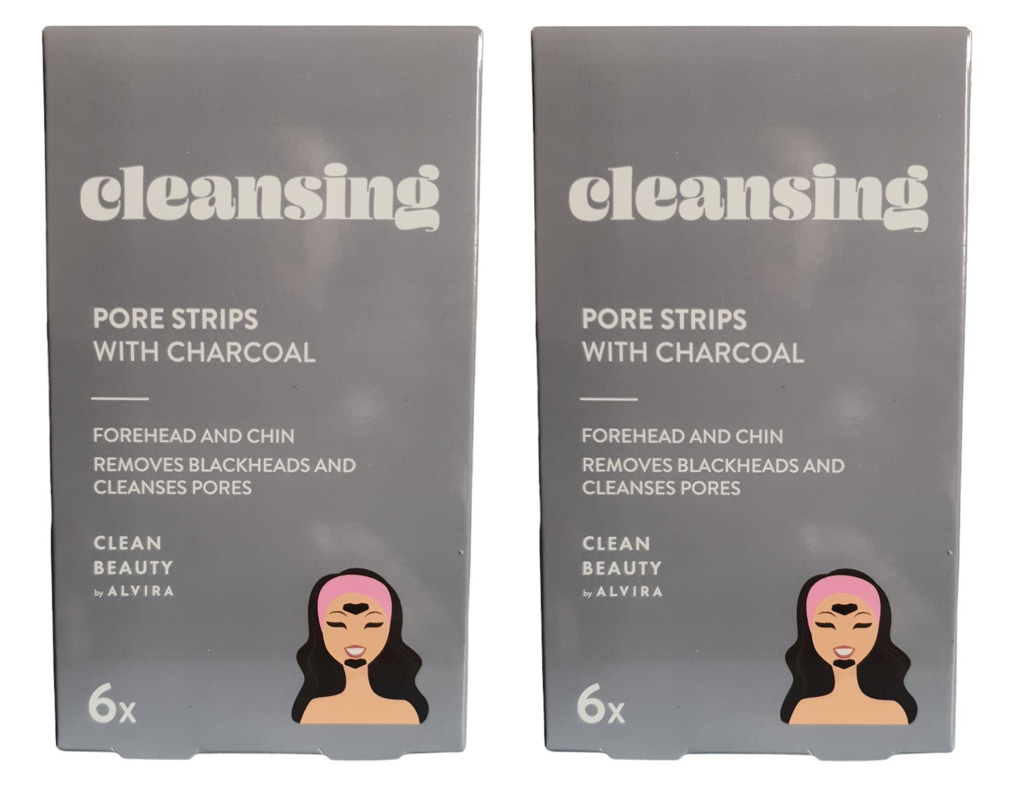 Spectrum Mitesserentferner Mitesser-Strips 12 Stück Aktivkohle