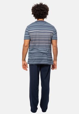 Ammann Pyjama Organic Cotton (Set, 2 tlg) Schlafanzug - Baumwolle - Set aus Kurzarm Shirt und langer Hose