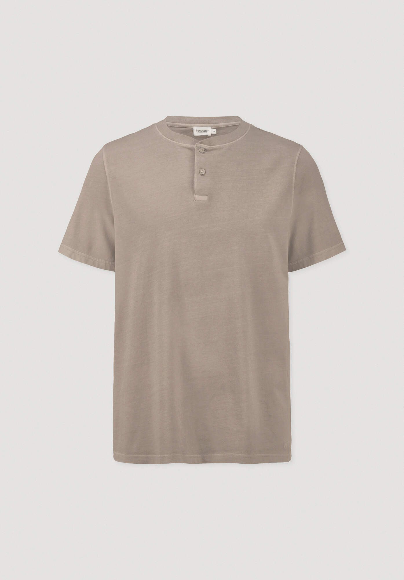 Hessnatur T-Shirt Heavy Jersey Henley Relaxed aus reiner (1-tlg)
