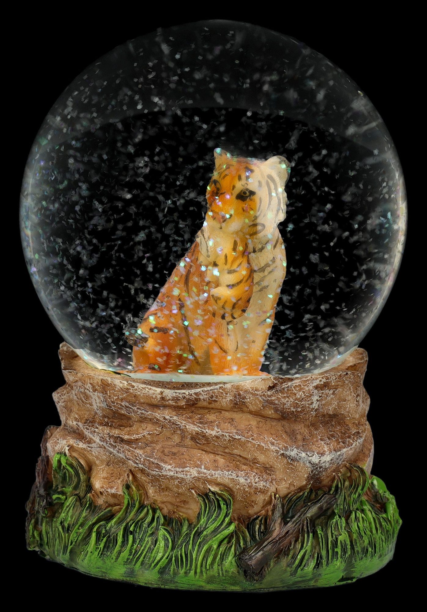 Figuren Shop GmbH Schneekugel Schneekugel mit Tiger-Figur - Dekoration Deko günstig online kaufen