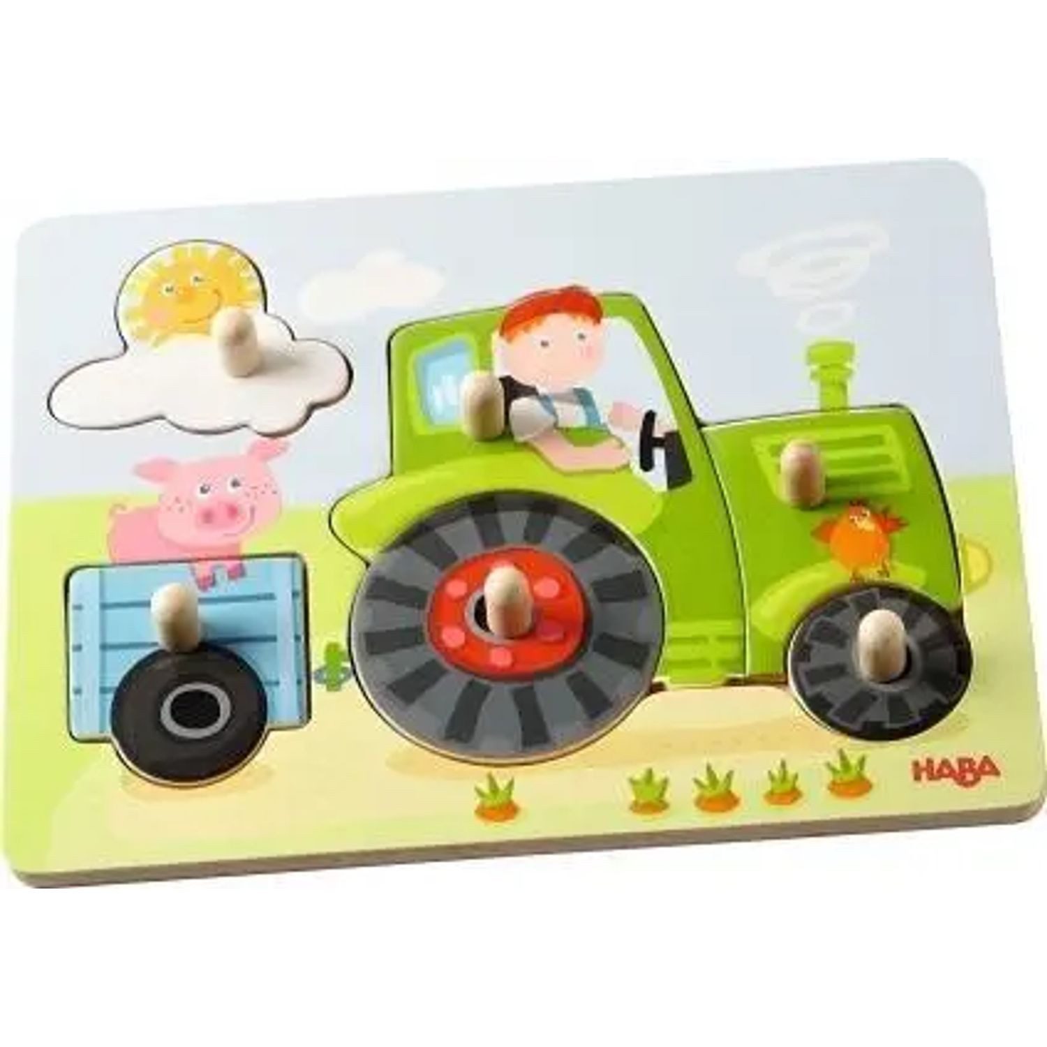 Puzzle Greifpuzzle Peters Bauernhof, Puzzleteile