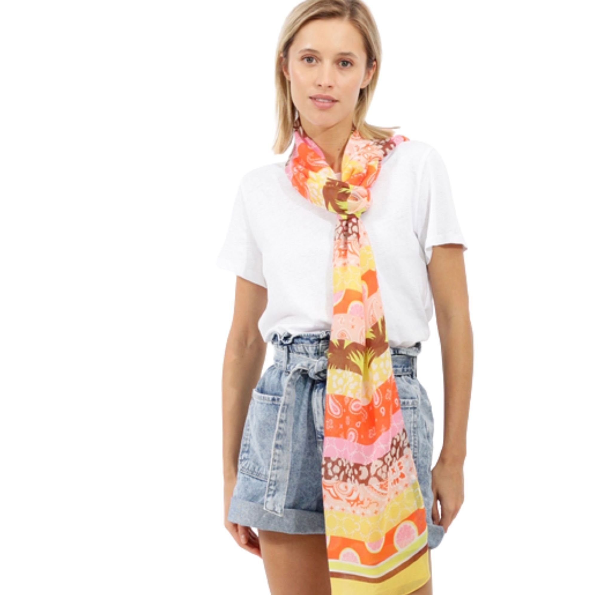 Codello Modeschal Codello Somerschal in orange, Anschmiegsam weich, leicht transparent