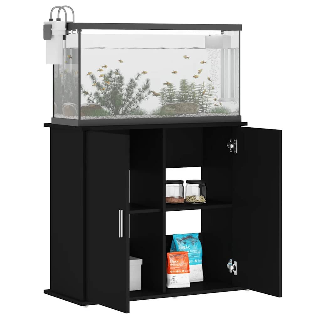 vidaXL Aquariumunterschrank Aquariumständer Schwarz 81x36x73 cm günstig online kaufen
