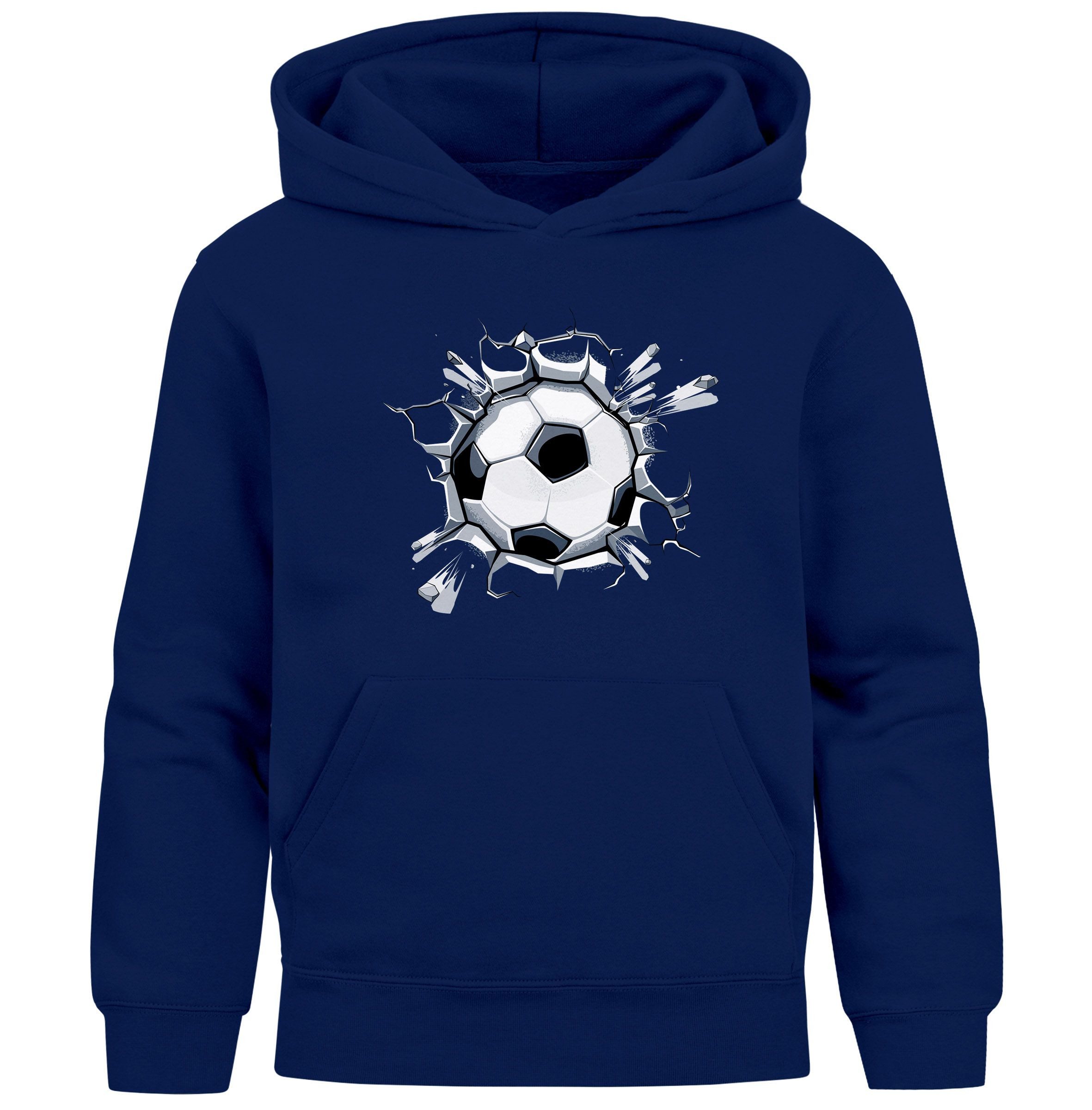 MoonWorks Hoodie Kinder Hoodie Jungen Fußball Sport Kapuzenpulli Geschenke Junge