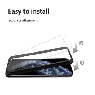 Cadorabo Schutzfolie Apple iPhone 11, (3-St), 3x Schutzglas Panzer Folie (Tempered) Display-Schutzglas mit 3D Touch