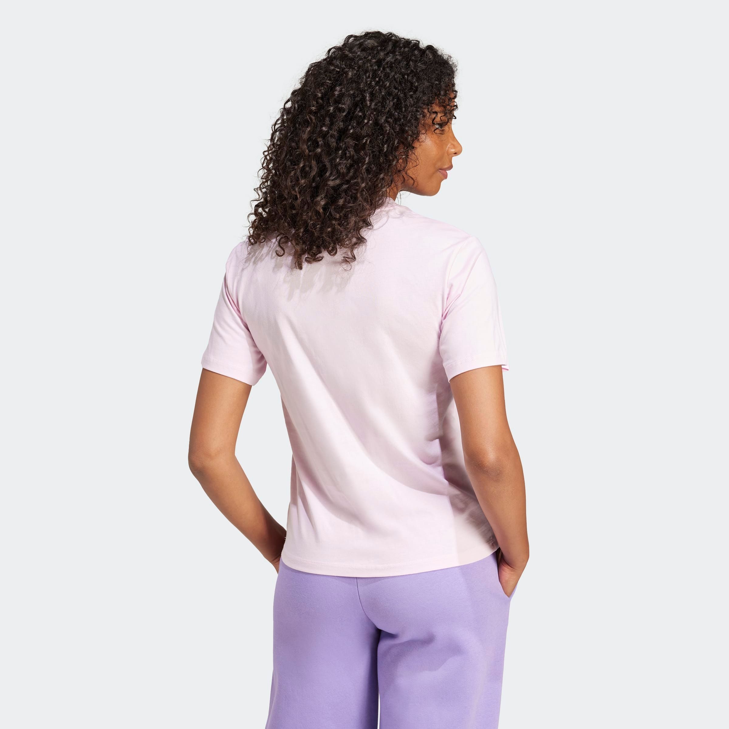 adidas Sportswear T-Shirt W SL SJ T Basic Design, Rundhalsausschnitt, mit kleinem 3-Streifen Logo