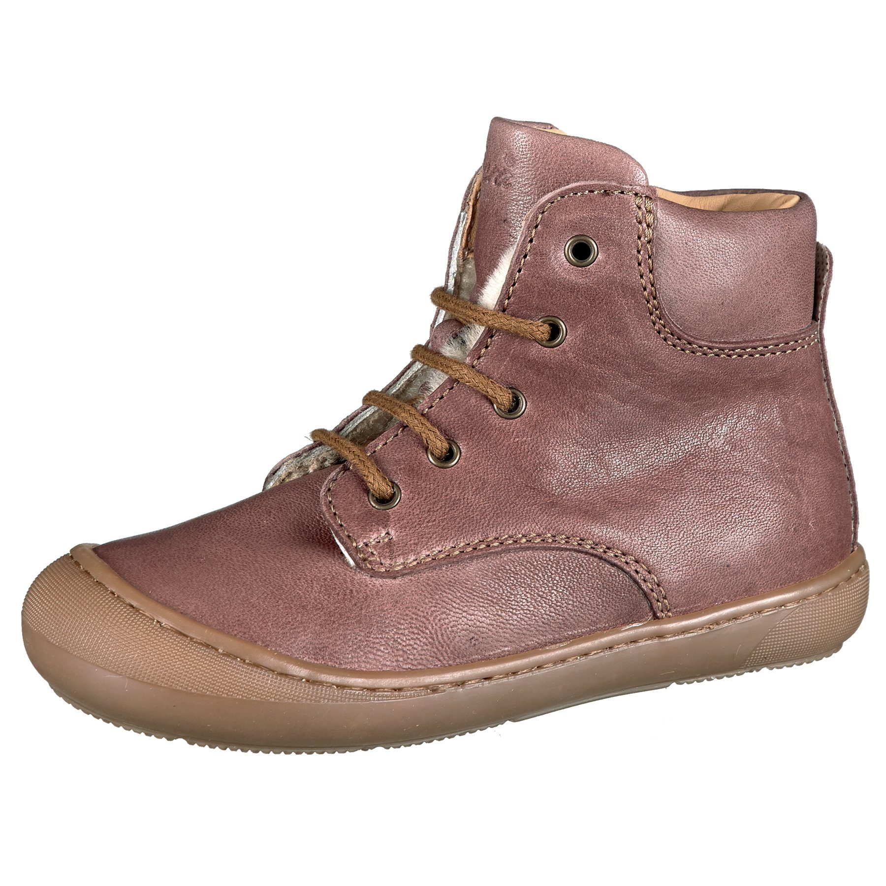 Ocra Ocra 082 Stiefel Lauflernschuhe Winter mit Lammfell Mädchen Rosa Stiefelette
