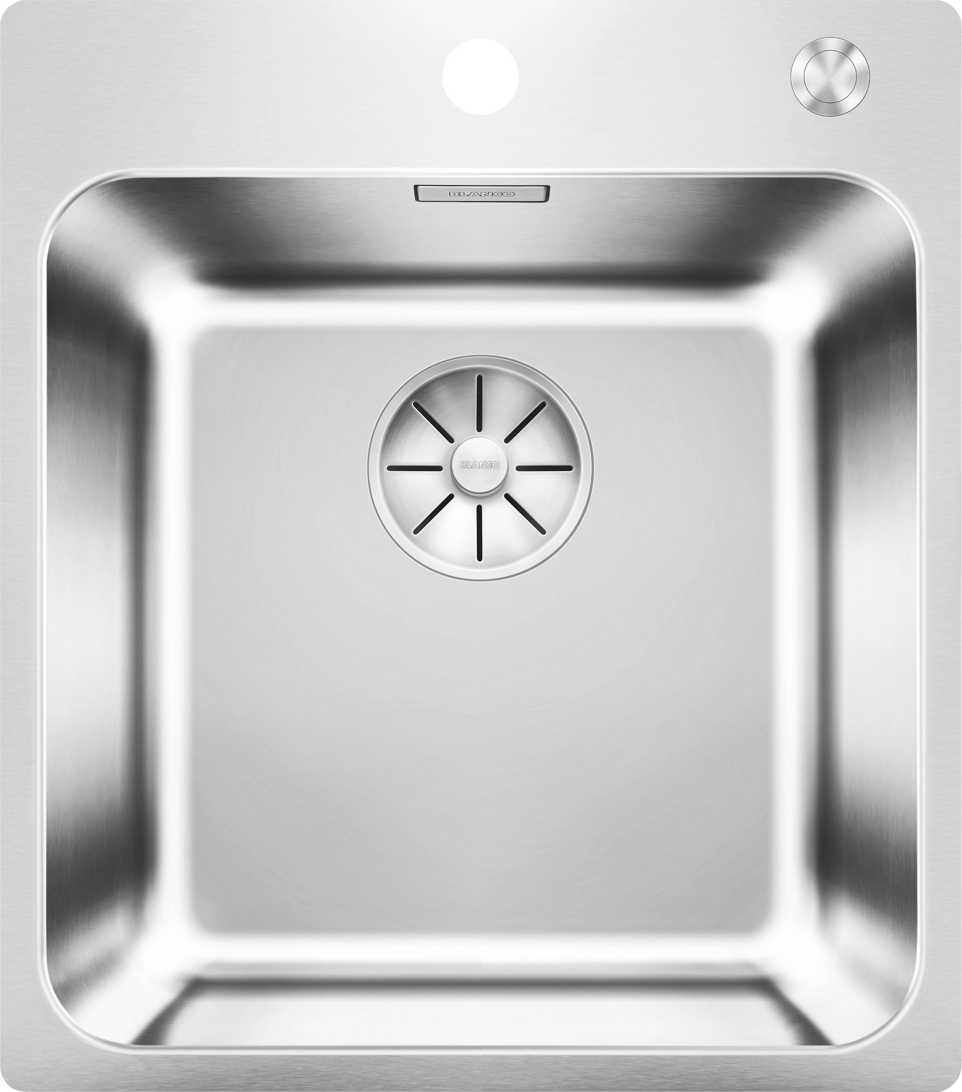 Blanco Edelstahlspüle SOLIS 400-IF/A, eckig, 50/44 cm, (1 St), zum wechselseitigen Einbau geeignet