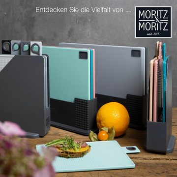 Moritz & Moritz Frühstücksbrett 4x Frühstücksbrettchen, Kunststoff, (Schneidebrett Set, 5-St)