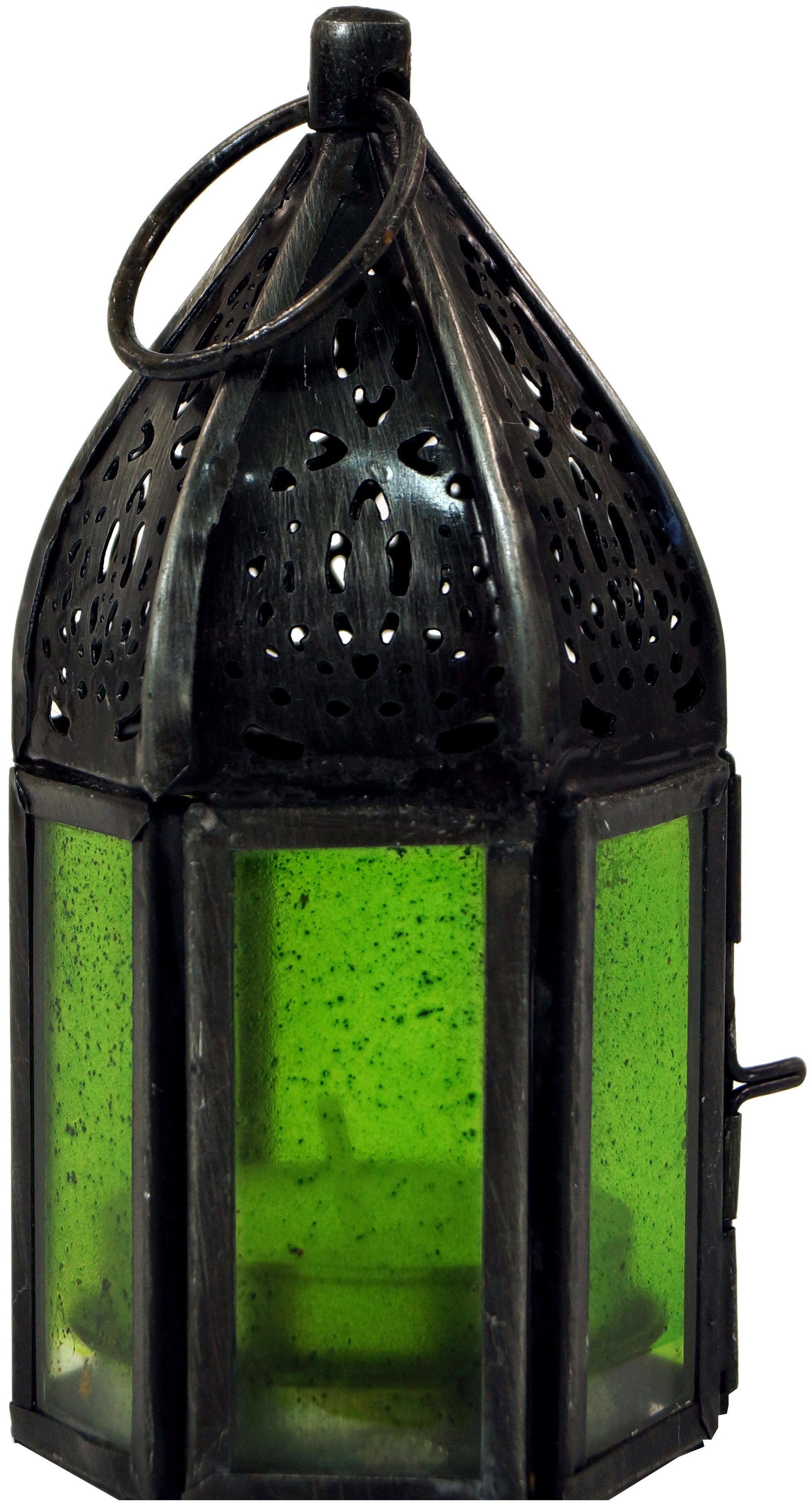 Guru-Shop Kerzenlaterne Orientalische Metall/Glas Laterne in.. günstig online kaufen