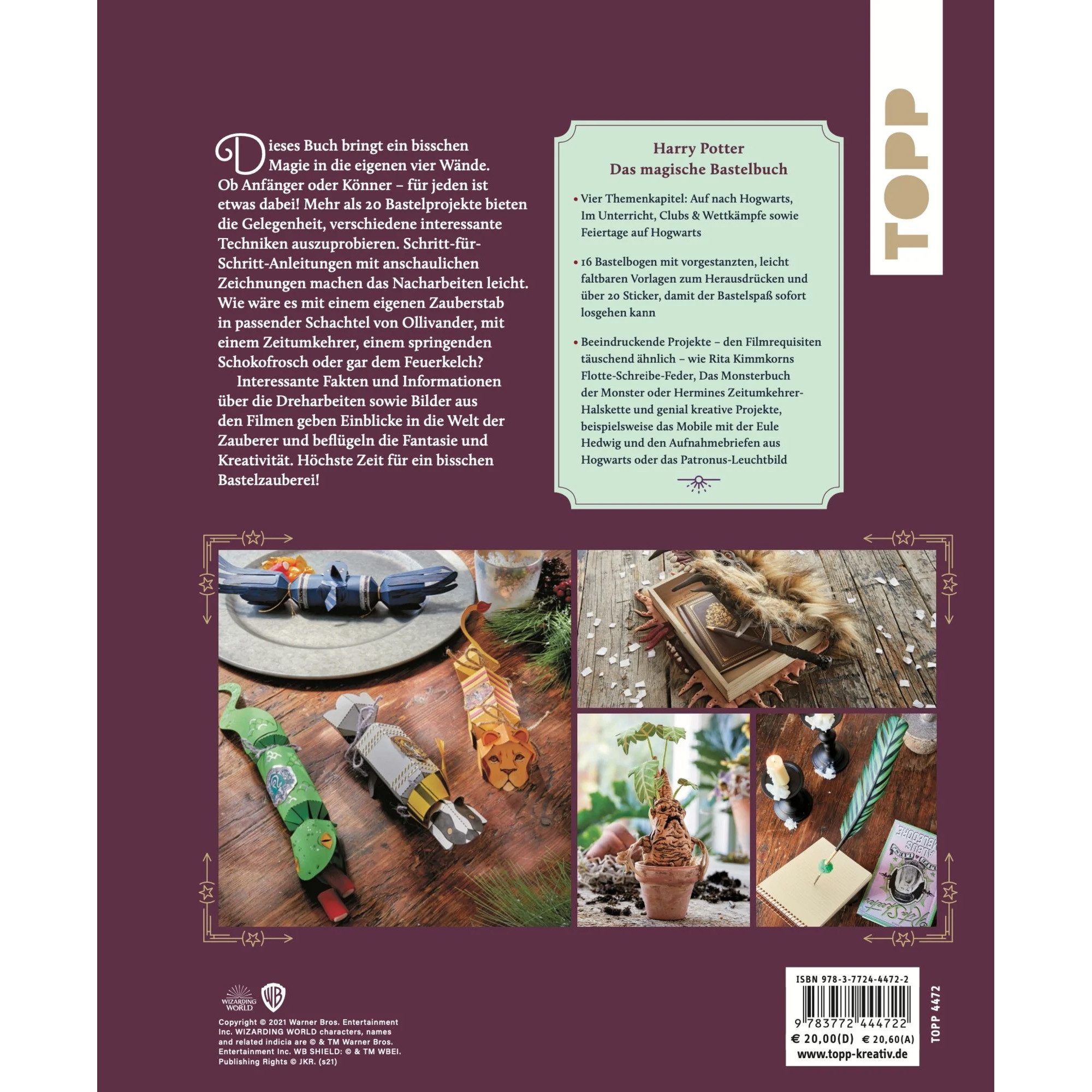frechverlag Kreativset Harry Potter - Das Magische Bastelbuch