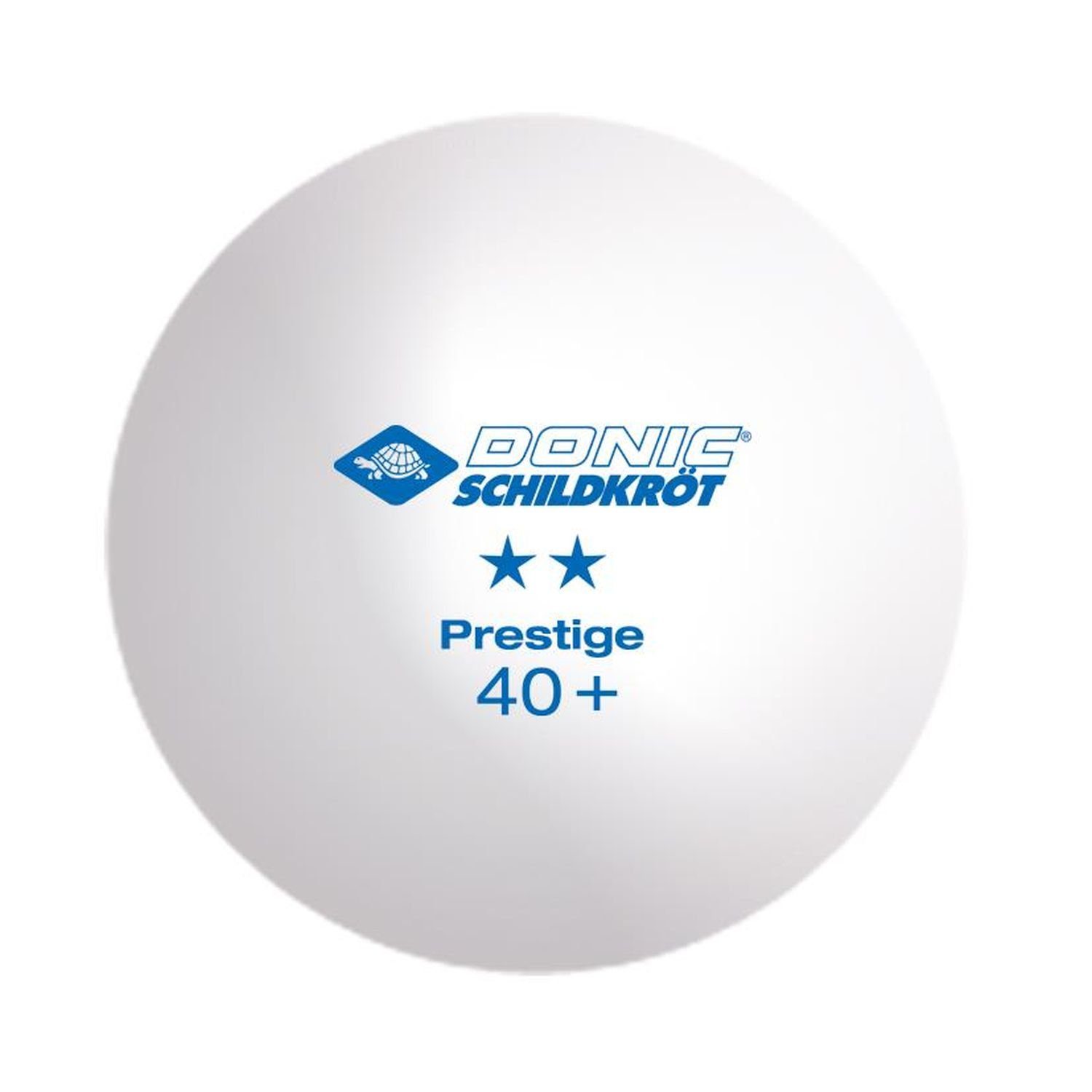 Bälle Donic-Schildkröt Ball Balls 2* Prestige Tischtennis Tischtennisball weiß, Poly Stück 40+ 3 Tischtennisball
