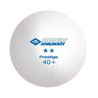 Donic-Schildkröt Tischtennisball Prestige 2* Poly 40+ 3 Stück weiß, Tischtennis Bälle Tischtennisball Ball Balls