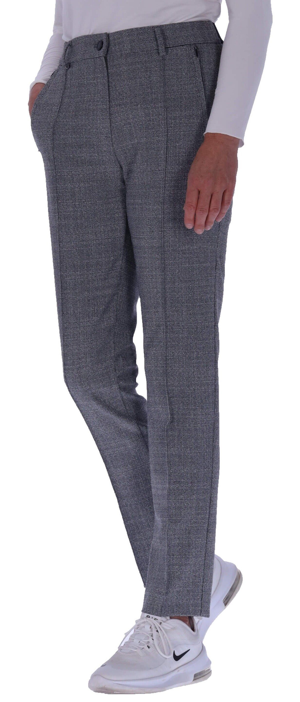 Slim-fit-Jeans Jersey Lillyth kariert