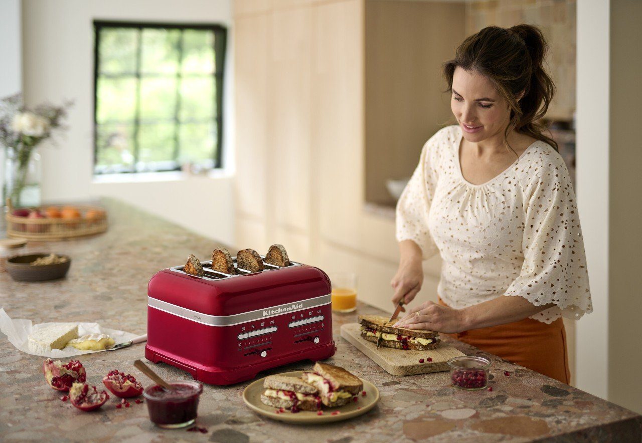 Liebesapfelrot Paket 5KMT4205 Toaster KitchenAid Artisan KitchenAid Toaster 1, 4-Scheiben