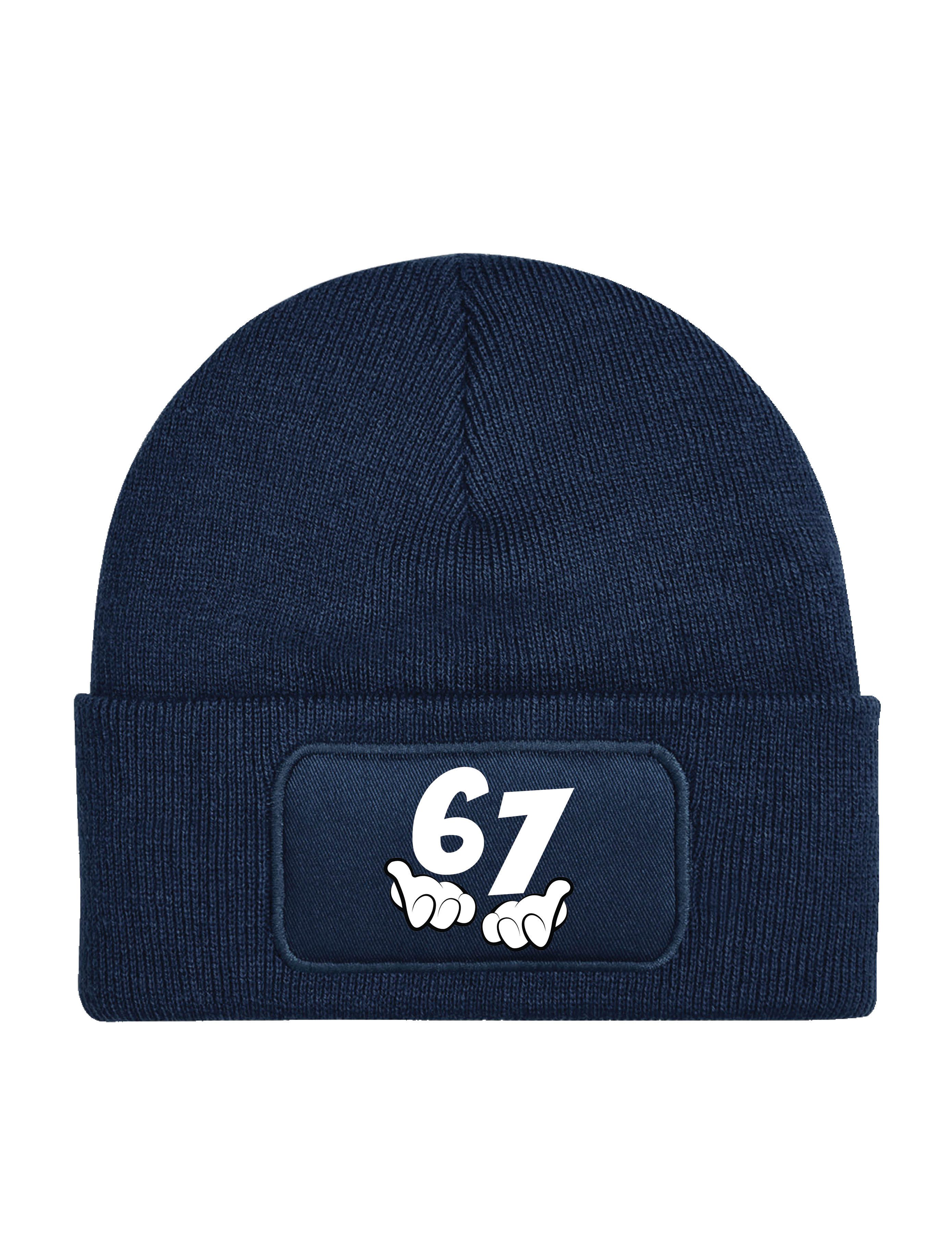 Beanie Unisex "67" Beanie Mütze für Damen & Herren Geschenk Statement